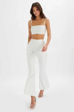 Dina Crystal Embellished Bandeau In White<Lavish Alice Clearance