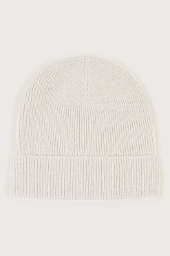 Ezra Knitted Cashmere Blend Beanie In Sand<Lavish Alice Cheap
