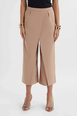 Siya Wrap Culotte Trousers In Camel<Lavish Alice Best
