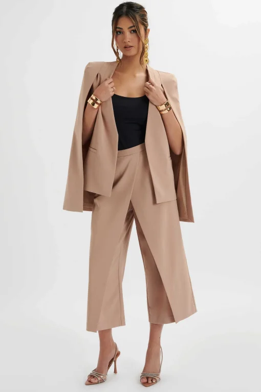 Siya Wrap Culotte Trousers In Camel<Lavish Alice Best