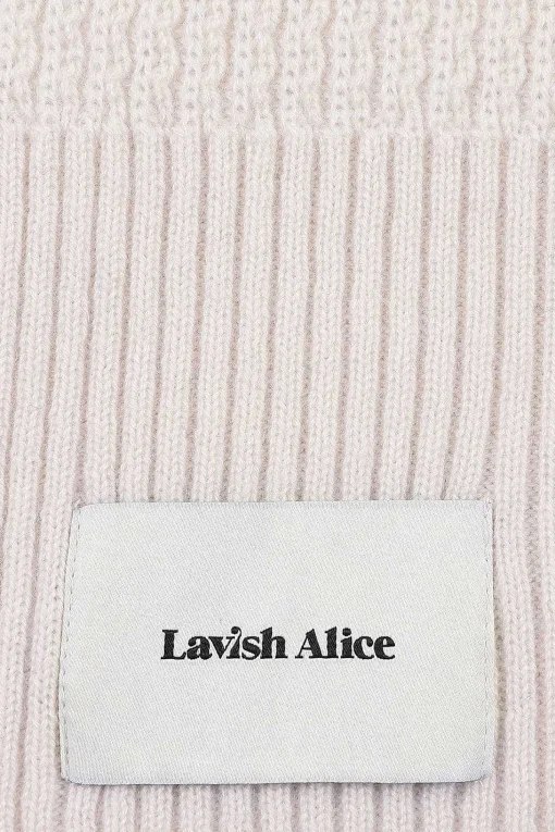 Zoha Knitted Cashmere Blend Scarf In Sand<Lavish Alice Outlet
