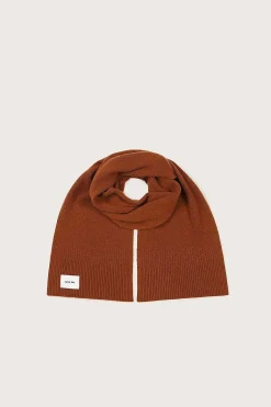 Zoha Knitted Cashmere Blend Scarf In Camel<Lavish Alice Cheap