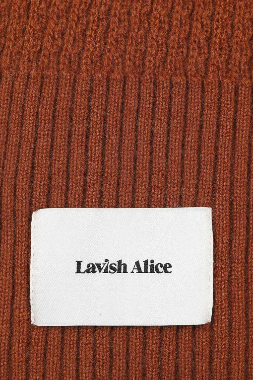 Zoha Knitted Cashmere Blend Scarf In Camel<Lavish Alice Cheap